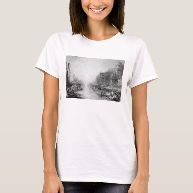 T-shirt Joseph Mallord William Turner | Embarque de (Frente)