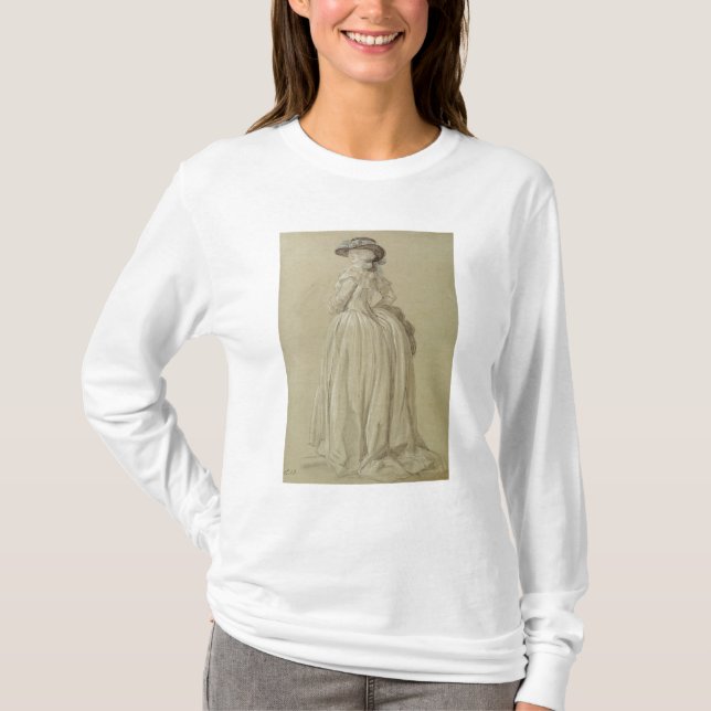 T-shirt Jovem mulher ereta (Frente)