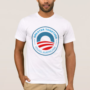 T-shirt Jovens americanos para Obama 2012