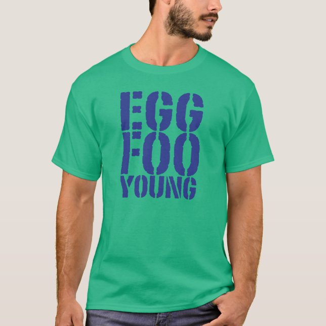 T-shirt Jovens do foo do ovo de CRAZYFISH (Frente)