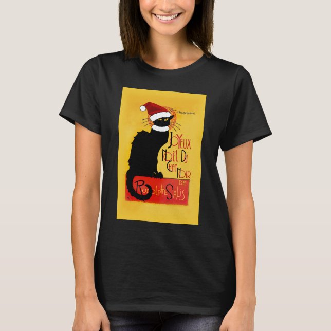 T-shirt Joyeux Noël Du Chat Noir (Frente)