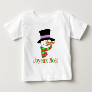 T-shirt Joyeux Noel French Snowman