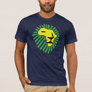 T-shirt Juba amarela do verde do leão esta hora para a