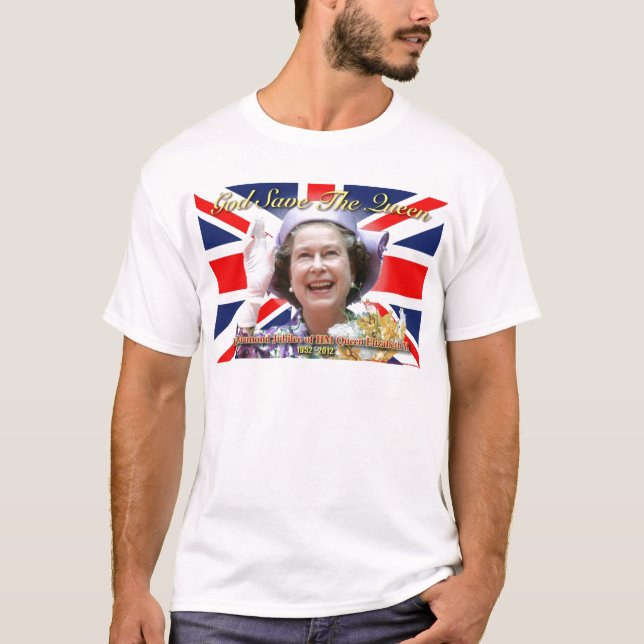 T-shirt Jubileu de diamante do HM rainha Elizabeth II (Frente)