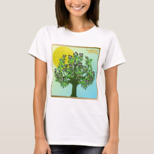 T-shirt Judaica 12 Tribos Israel Aser