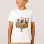 T-shirt Judaica Happy Hanukkah Dreidel Menorah<br><div class="desc">Você está vendo The Lee Hiller Designs Collection of Home and Office Decor,  Roupa,  Gifts and Coleções. As Designs incluem Lee Hiller Photoographic e Mixed Media Digital Art Collection. Você pode ver sua fotografia da Nature em http://HikeOurPlanet.com/ e seguir seu blog de caminhada no Hot Primavera National Park.</div>