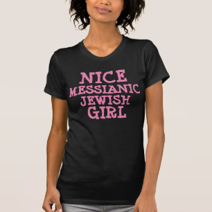 T-shirt judaicos messiânicos agradáveis da menin