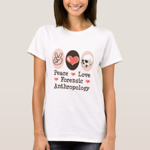 T-shirt judicial da antropologia do amor da paz