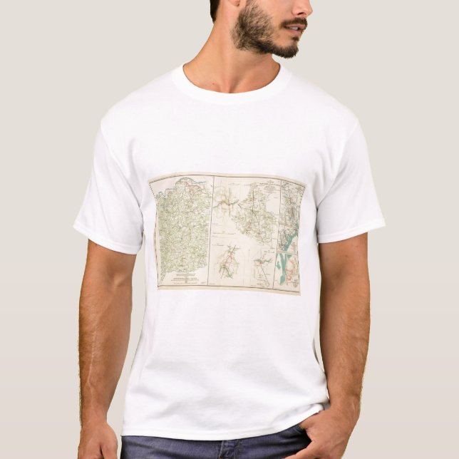 T-shirt Junção de Spotsylvania County Hanover (Frente)