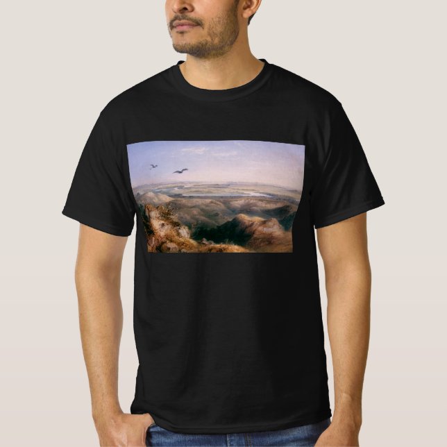 T-shirt Junção de Yellowstone e Missouri por Bodmer (Frente)