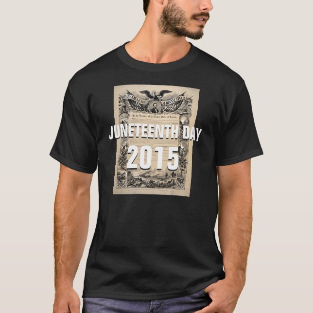 T-shirt Juneteenth dia 2015 costume tshirt 19 de junho de (Frente)