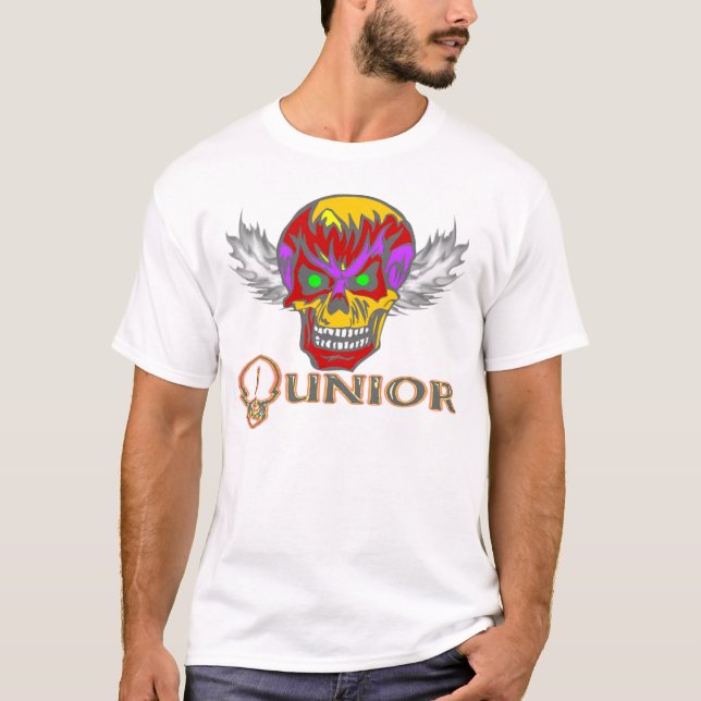 T-shirt Júnior - asas do crânio (Frente)