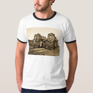 T-shirt "Junta" as locomotivas 3461 e 3501 da estrada de