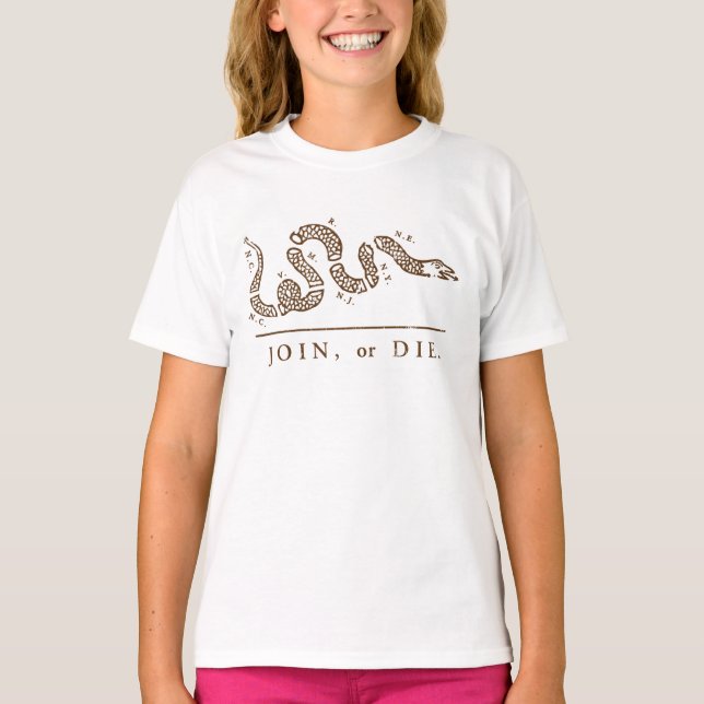 T-shirt Junte-se ou die libertarian (Frente)