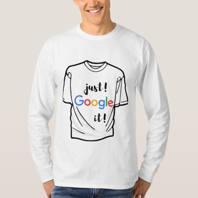 T-shirt just google it funny t shirt and professio (Frente)