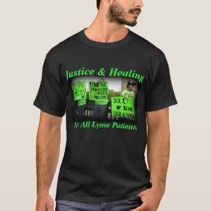 T-shirt Justiça e cura para todos os pacientes de Lyme