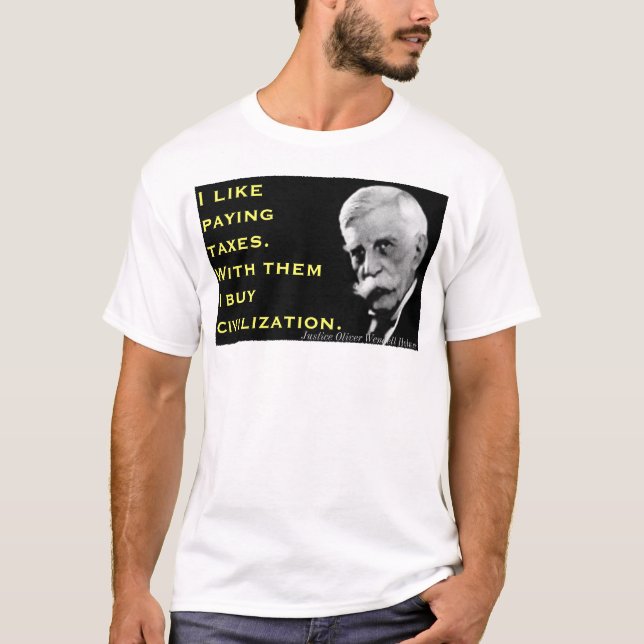 T-shirt Justiça Holmes disse: (Frente)