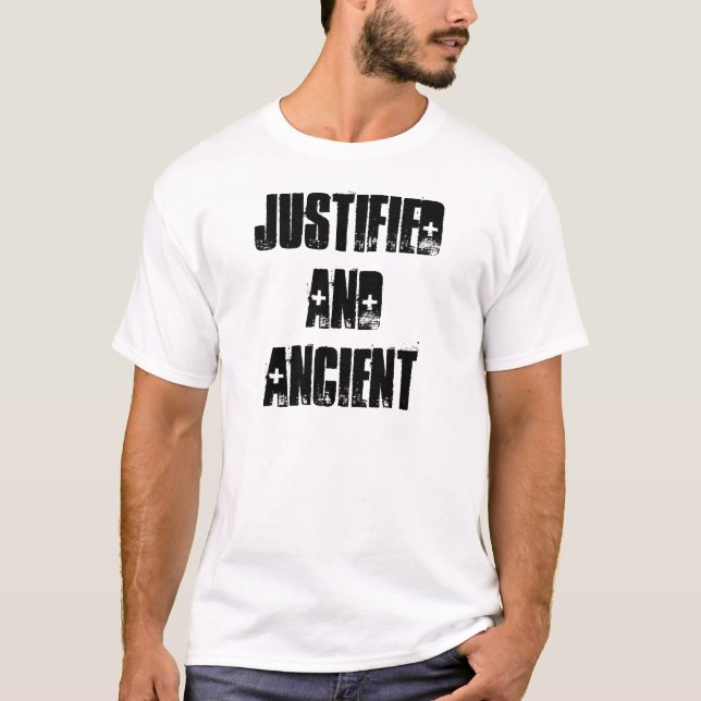 T-SHIRT JUSTIFICADA E ANTIGA (Frente)