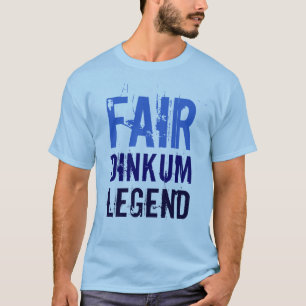 T-shirt justo da legenda de Dinkum