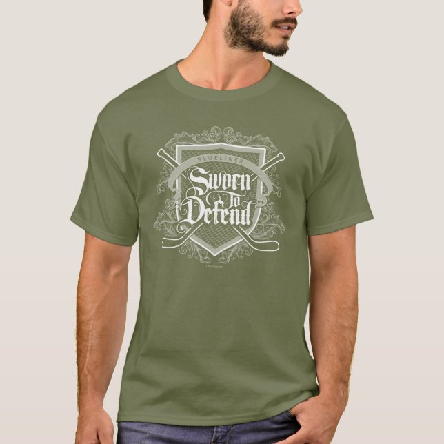 T-shirt Justo Para Defender (Defensor De Hóquei) (Frente)