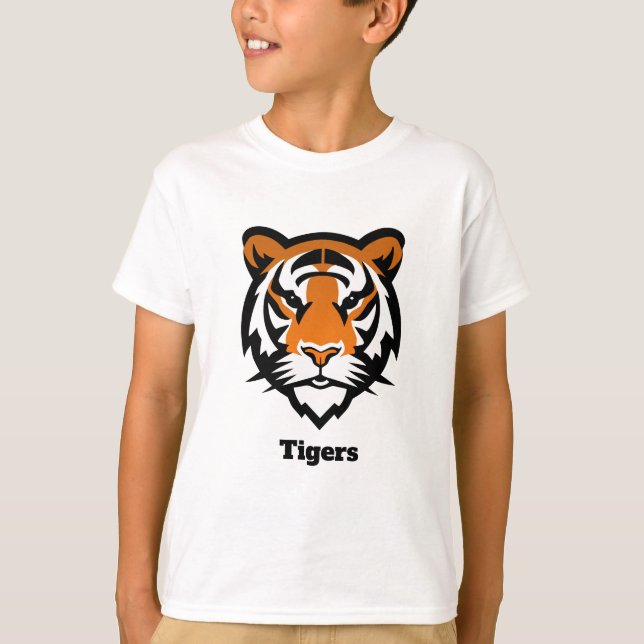 T-Shirt Juvenil para Tigres Personalizados (nome e (Frente)