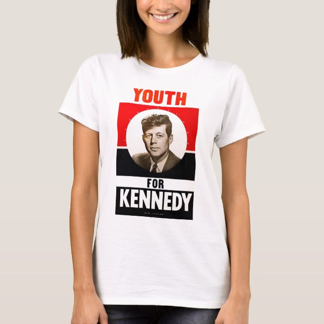 T-shirt Juventude para o presidente John F. Kennedy (Frente)