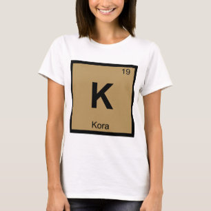 T-shirt K - Kora Music Chemistry Símbolo de Mesa Periódi