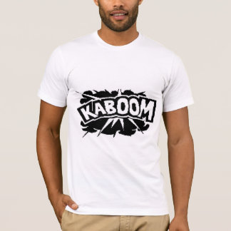 T-shirt KABOOM retro! Explosão - preto & branco
