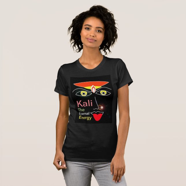 T-shirt Kali das mulheres a energia eterno (Frente Completa)