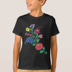T-shirt Kalocsai Flower Stem
