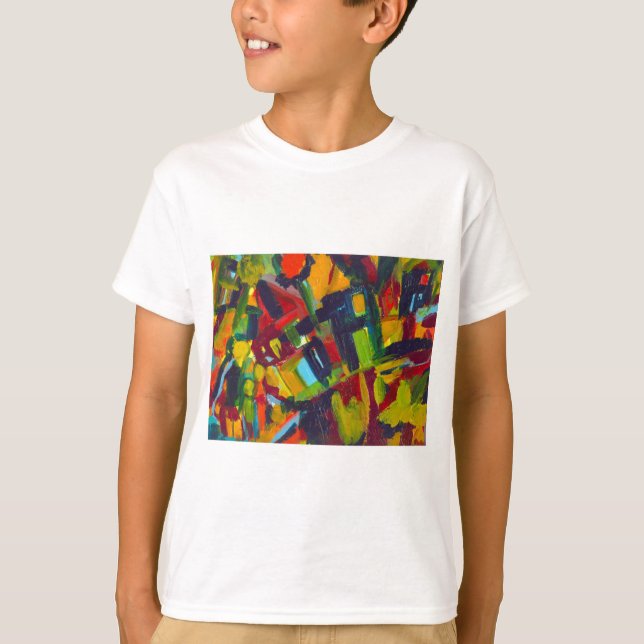 T-shirt Kandinsky 304 Abstrato Colorido (Frente)