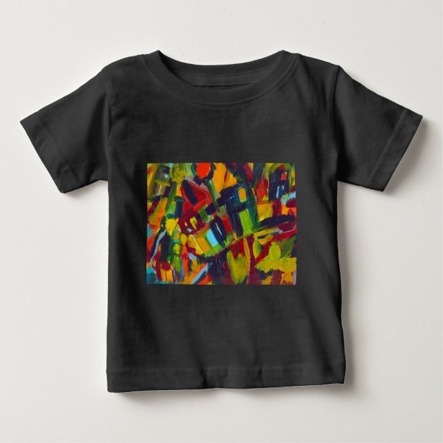 T-shirt Kandinsky 304 Abstrato Colorido (Frente)