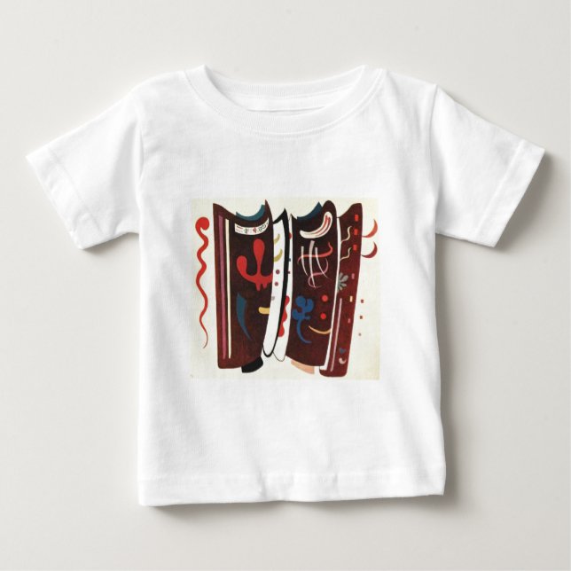 T-shirt Kandinsky Brown com Abstrato suplementar (Frente)