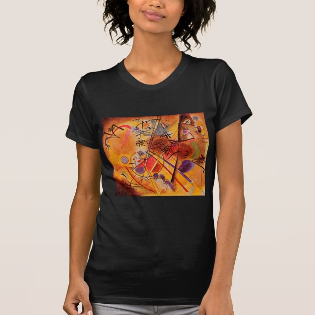 T-shirt Kandinsky Brown Yellow Red Blue (Frente)