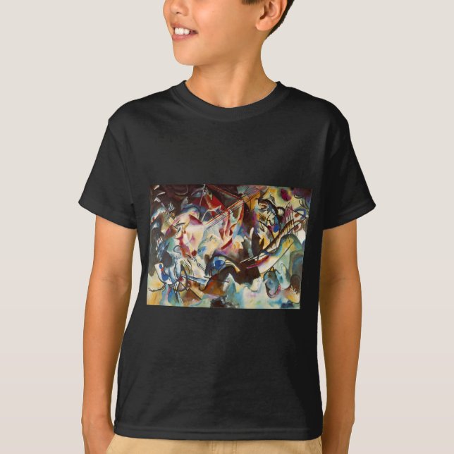T-shirt Kandinsky Composition VI Abstrato Pintura (Frente)