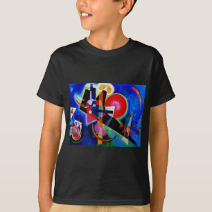 T-shirt Kandinsky na pintura de Abstrato azul