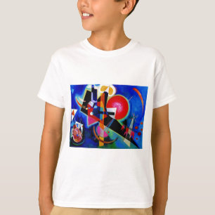 T-shirt Kandinsky na pintura de Abstrato azul