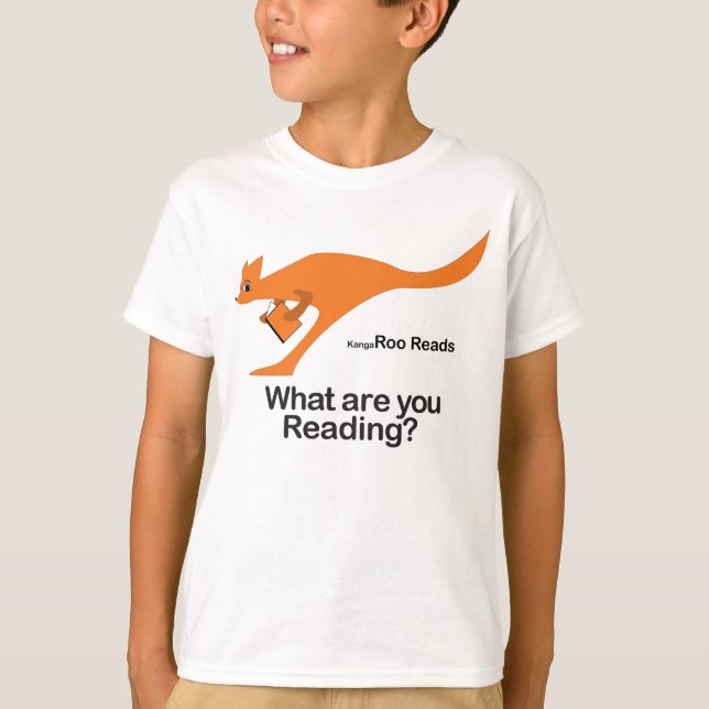 T-shirt Kangaroo Reads (Frente)