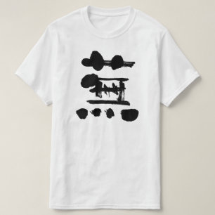 T-shirt [Kanji] nabo como letra preta
