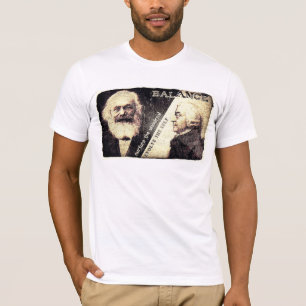 T-shirt Karl Marx v Adam Smith, o zen de - as palavras