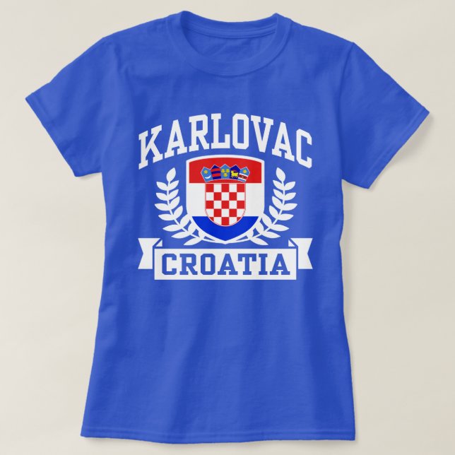 T-shirt Karlovac Croácia (Frente do Design)