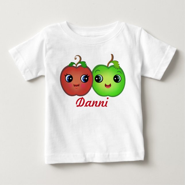 T-shirt Kawaii Apple Love Baby Tutu (Frente)