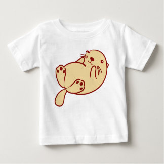 T-shirt Kawaii Brown Sea Otter