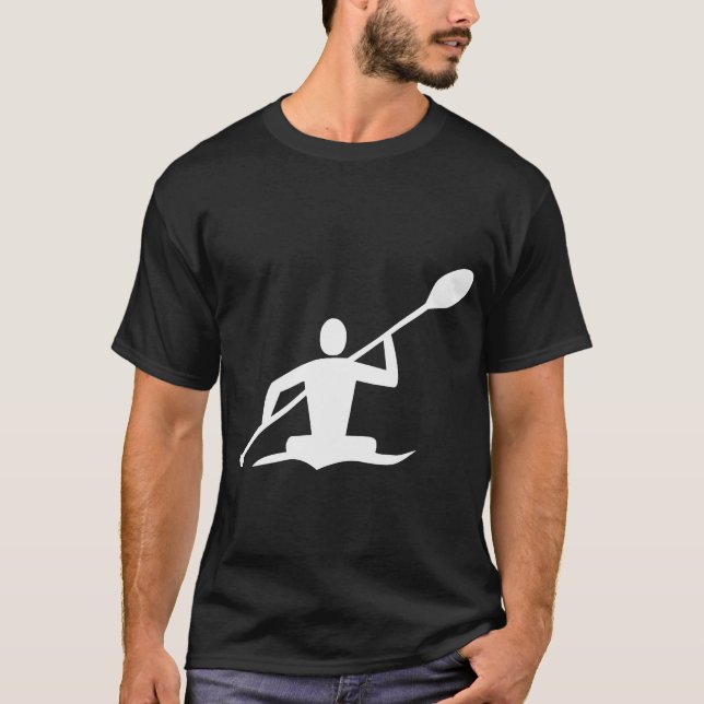 T-shirt Kayaking - Branco (Frente)