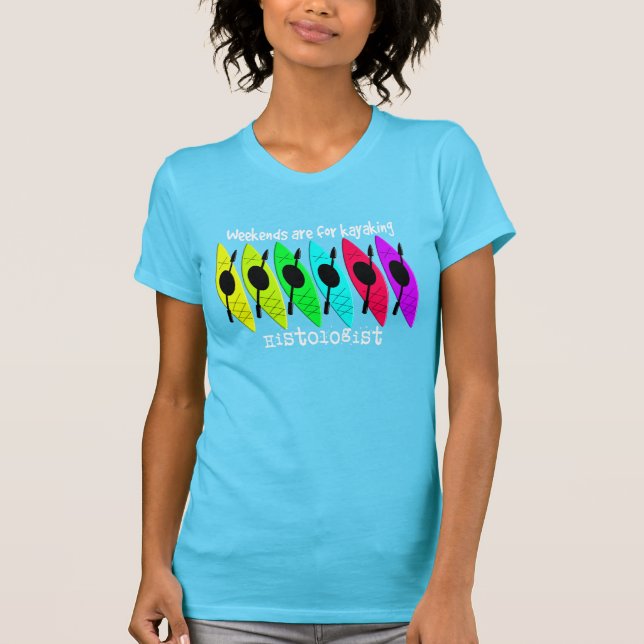 T-shirt Kayaking do Histologist (Frente)