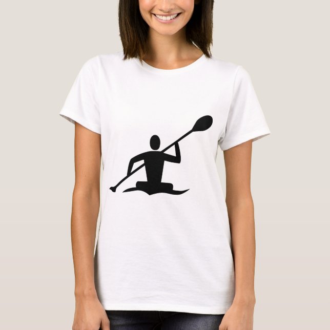T-shirt Kayaking - Preto (Frente)