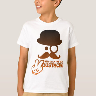 T-shirt Keep calm and a Moustache - by Www. Codeshirt24_.