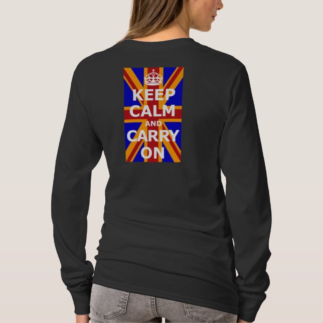 T-SHIRT KEEP CALM AND CARRY ON (Verso)