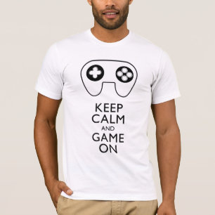 T-shirt KEEP CALM AND GAME ON - Game pad