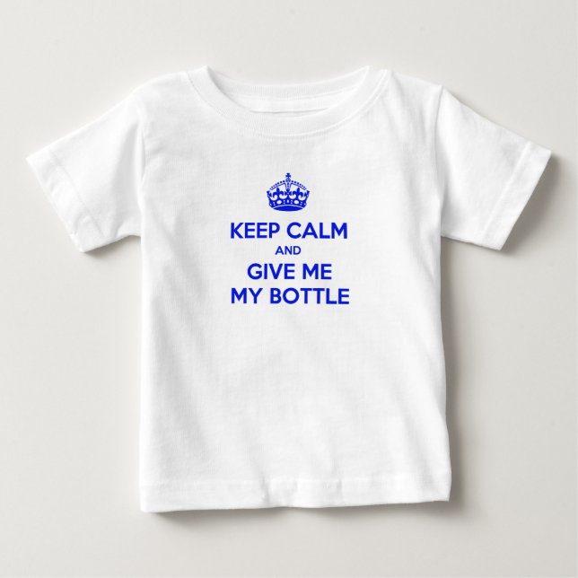 T-Shirt Keep Calm Bottle English (Frente)